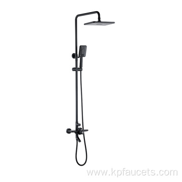 Economic Black Chrome Plated Shower Head Set